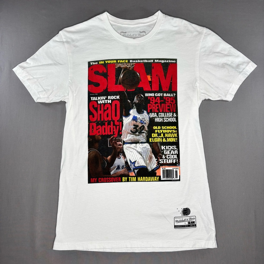 Mitchell & Ness White SLAM Magazine Graphic Tee